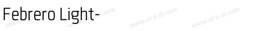 Febrero Light字体转换